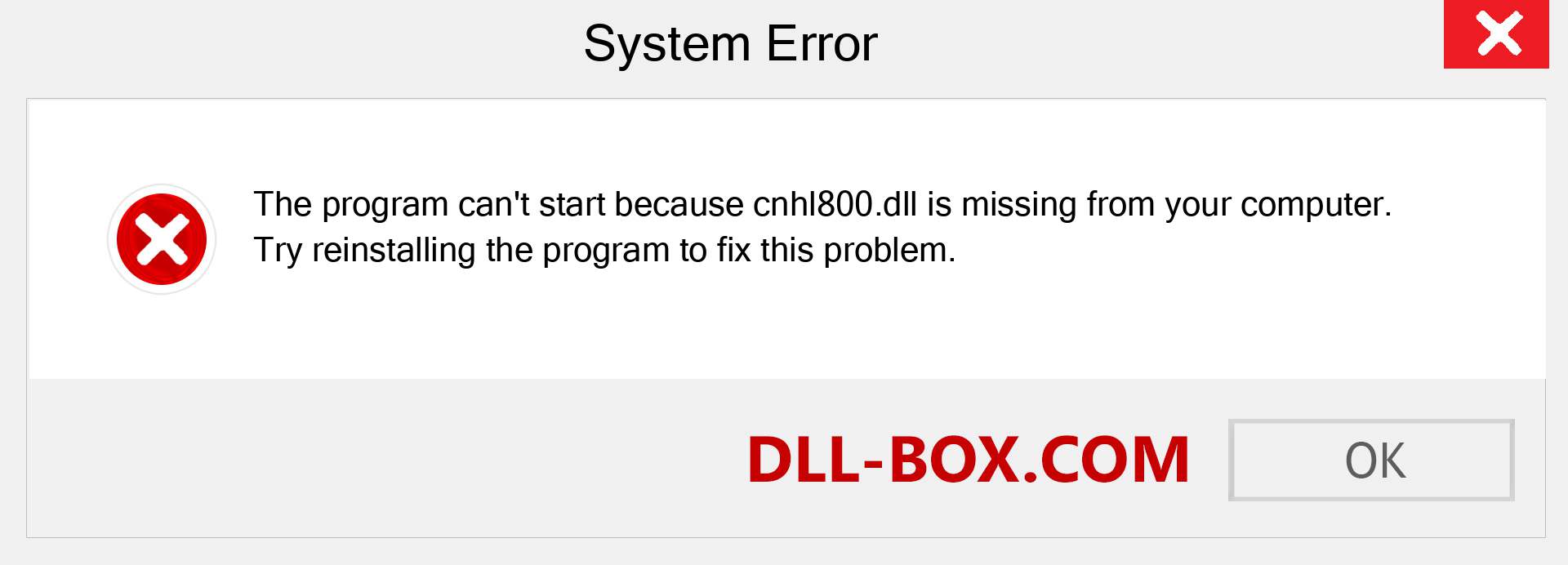  cnhl800.dll file is missing?. Download for Windows 7, 8, 10 - Fix  cnhl800 dll Missing Error on Windows, photos, images