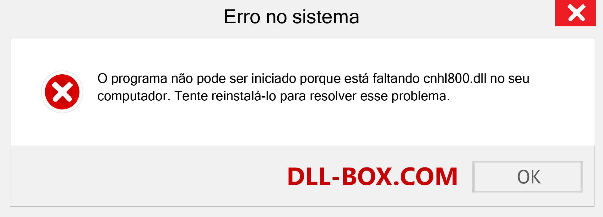 Arquivo cnhl800.dll ausente ?. Download para Windows 7, 8, 10 - Correção de erro ausente cnhl800 dll no Windows, fotos, imagens